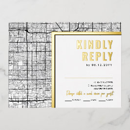 Las Vegas, Nevada Liebe Locator | UAWG Antwort Folie Einladungspostkarte