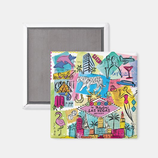 Las Vegas, Nevada Magnet (Vorderseite/Rückseite)