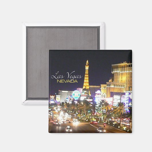 Las Vegas Nevada Nachtleben Souvenir Kühlschrankma Magnet (Vorderseite/Rückseite)