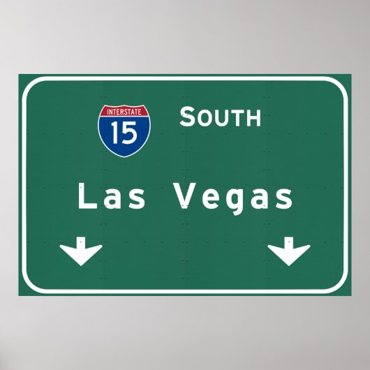 Las Vegas Nevada nv Interstate Highway Freeway : Poster (Vorne)
