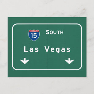 Las Vegas Nevada nv Interstate Highway Freeway: Postkarte