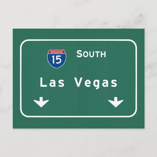 Las Vegas Nevada nv Interstate Highway Freeway : Postkarte (Vorderseite)