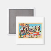 Las Vegas Nevada NV Old Vintage Travel Souvenir Magnet (Vorderseite/Rückseite)