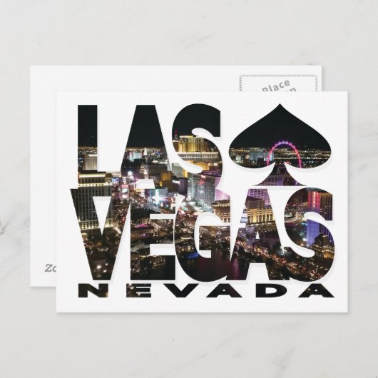 Las Vegas, Nevada Postcard Postkarte (Vorne/Hinten)