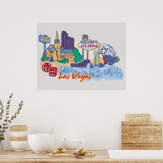 Las Vegas, Nevada Poster (Küche)