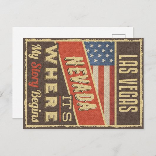 Las Vegas Nevada Postkarte (Vorne/Hinten)