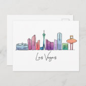 Las Vegas NEVADA Postkarte (Vorne/Hinten)