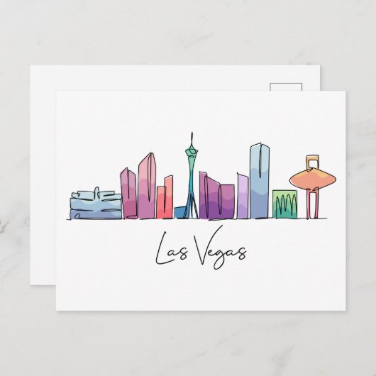 Las Vegas NEVADA Postkarte (Vorne/Hinten)