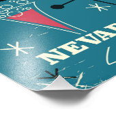 Las Vegas nevada Reiseplakat Fotodruck (Ecke)