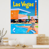 Las Vegas, Nevada Reiseplakat Poster (Küche)