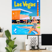 Las Vegas, Nevada Reiseplakat Poster (Heimbüro)