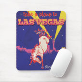 Las Vegas, Nevada Retro-Reiseplakat. Mousepad (Mit Mouse)