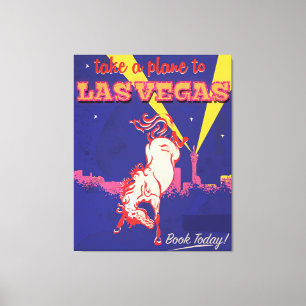 Las Vegas, Nevada Retro-Reiseposter. Leinwanddruck