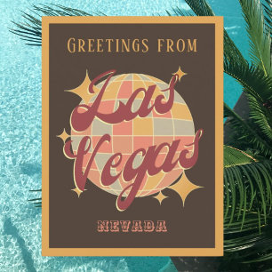 Las Vegas Nevada Retro-Vintage-Party-Postkarte Postkarte