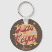 Las Vegas Nevada Retro Vintages Party Schlüsselanhänger (Rückseite)