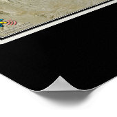 Las Vegas Nevada Satellite Poster Karte (Ecke)