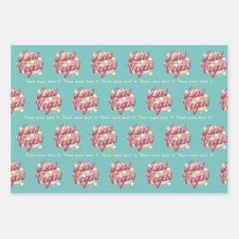 Las Vegas Nevada - Set für das Verpackungspapier Geschenkpapier Set