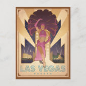 Las Vegas, Nevada | Showgirl Postkarte (Vorderseite)