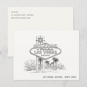 Las Vegas Nevada Skizze Landschaft Reise Postkarte