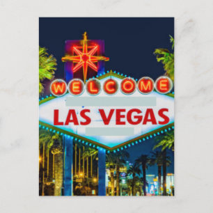 Las Vegas, Nevada Skyline-Ansichtskarte Postkarte