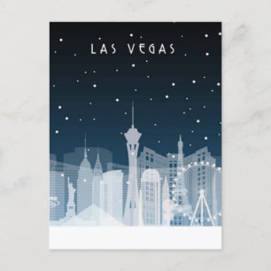 Las Vegas, Nevada Skyline-Ansichtskarte Postkarte