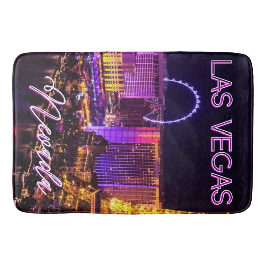 Las Vegas Nevada Skyline Badematte (Vorderseite)