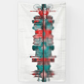 Las Vegas Nevada Skyline Banner (Vertikal)