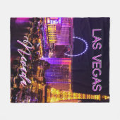 Las Vegas Nevada Skyline Fleecedecke (Vorderseite (Horizontal))