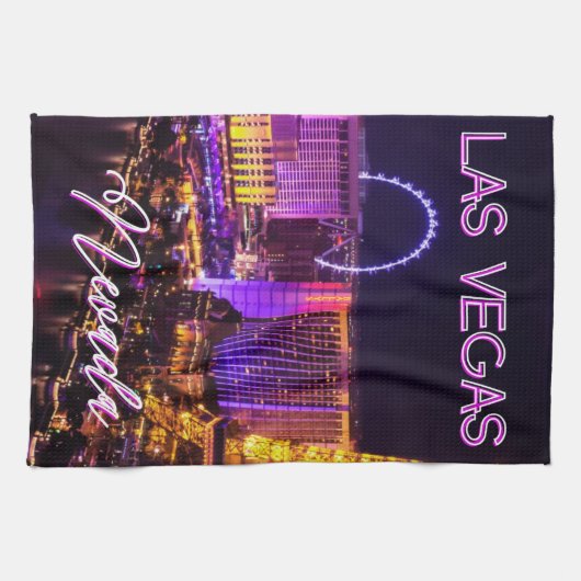 Las Vegas Nevada Skyline Geschirrtuch (Horizontal)