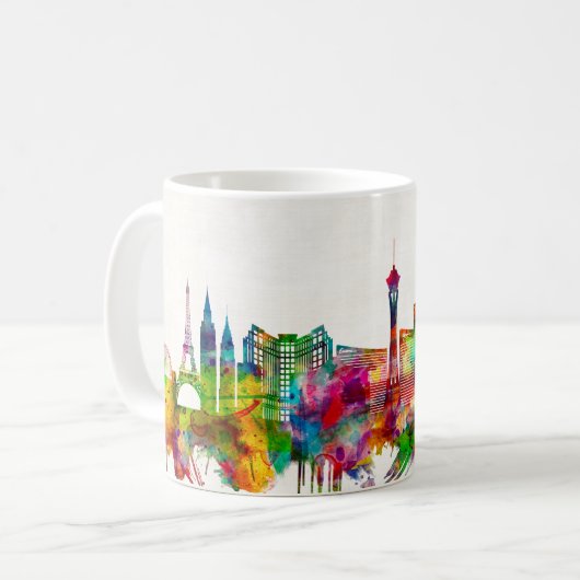 Las Vegas Nevada Skyline Kaffeetasse (Vorderseite Links)