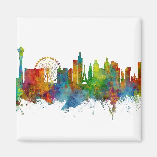 Las Vegas Nevada Skyline Magnet (Vorne)