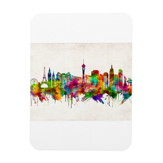 Las Vegas Nevada Skyline Magnet (Vertikal)