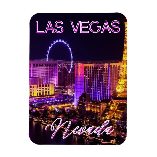 Las Vegas Nevada Skyline Magnet (Vertikal)