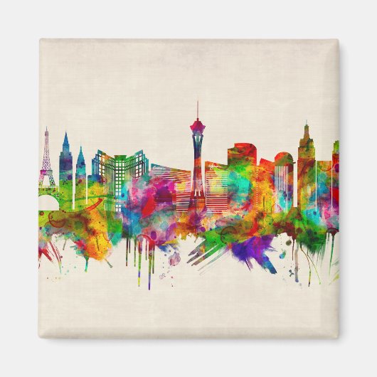 Las Vegas Nevada Skyline Magnet (Vorne)