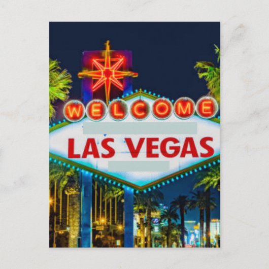 Las Vegas, Nevada | Skyline Postcard Feiertagspostkarte (Vorderseite)