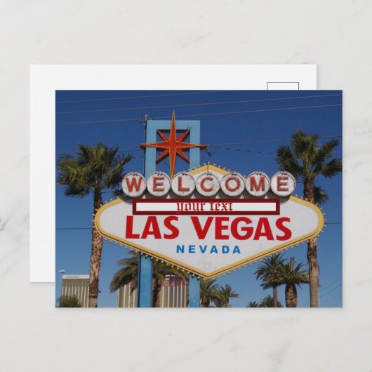 Las Vegas, Nevada | Skyline Postcard Postkarte (Vorne/Hinten)