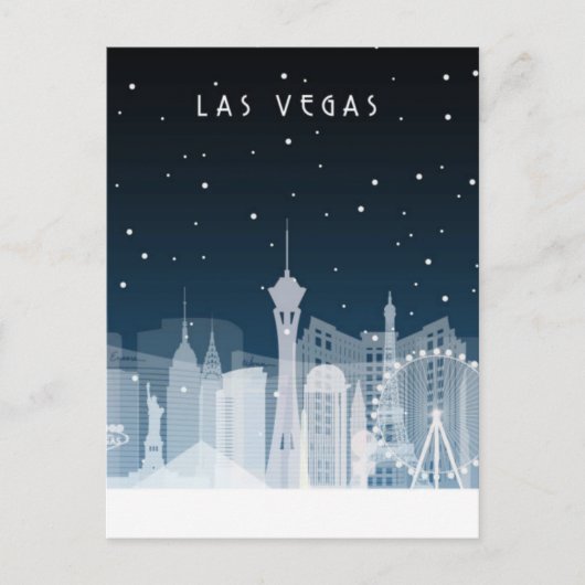 Las Vegas, Nevada | Skyline Postcard Postkarte (Vorderseite)
