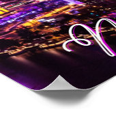 Las Vegas Nevada Skyline Poster (Ecke)