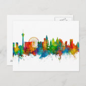 Las Vegas Nevada Skyline Postkarte (Vorne/Hinten)