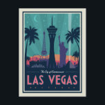 Las Vegas, Nevada | Skyline Postkarte<br><div class="desc">Anderson Design Group ist eine preisgekrönte Illustrations- und Designfirma in Nashville,  Tennessee. Der Gründer Joel Anderson leitet ein Team talentierter Künstler,  um originale Posterkunst zu kreieren,  die wie Vintage Werbedrucke von den 1920er bis 1960er Jahren aussieht.</div>