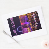 Las Vegas Nevada Skyline Rechteckiger Aufkleber (Umschlag)