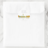 LAS VEGAS, NEVADA SKYLINE - Rundaufkleber Runder Aufkleber (Tasche)