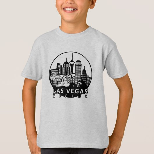 Las Vegas Nevada Skyline T-Shirt (Vorderseite)