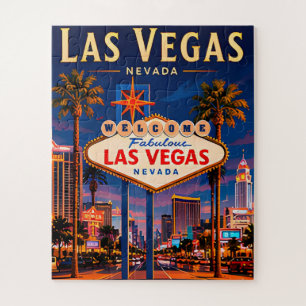🎰 Las Vegas Nevada Strip und Skyline Puzzle
