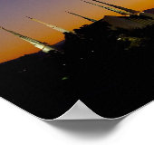 Las Vegas Nevada Temple Poster (Ecke)