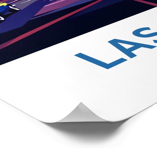 Las Vegas Nevada Travel Print Poster (Ecke)