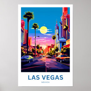 Las Vegas Nevada Travel Print Poster
