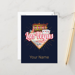 Las Vegas Nevada United Staaten Casino Vintag USA Feiertagspostkarte