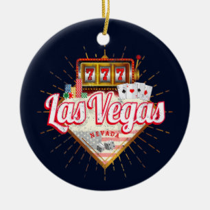 Las Vegas Nevada United Staaten Casino Vintag USA Keramik Ornament