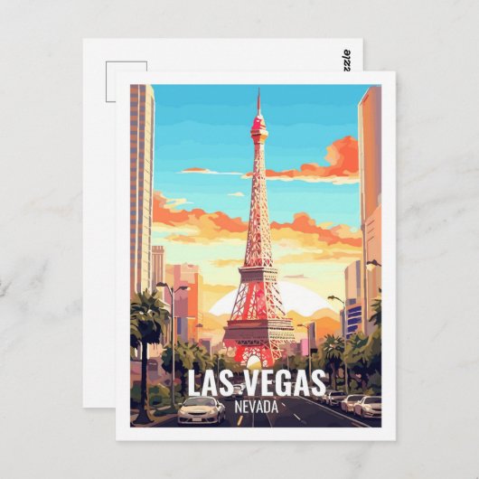 Las Vegas Nevada USA Famous Travel Places Postkarte (Vorne/Hinten)